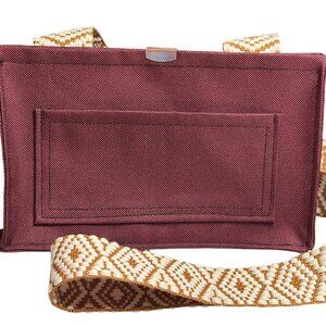 Handmade maroon crossbody bag